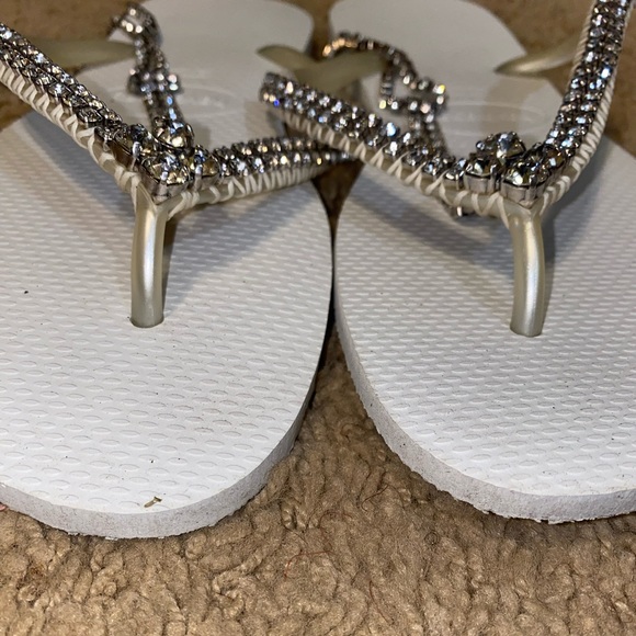 Coravana Double Glam Crystal Flip Flops - Picture 5 of 11